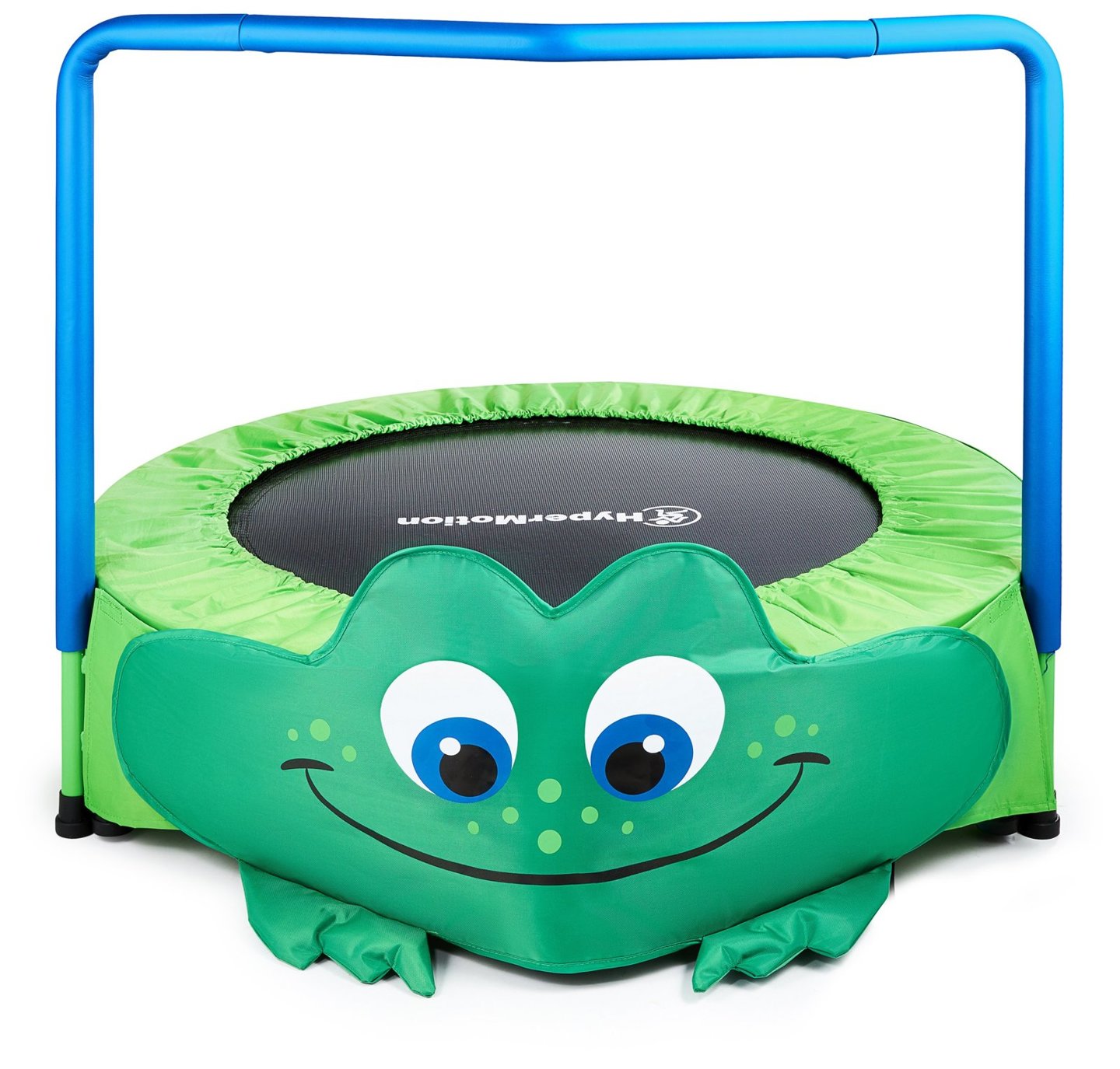 Frog - mini trampoline for kids - with handle - 50kg max - 91cm - for home and garden